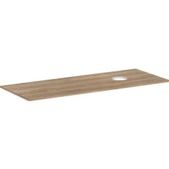 Hansgrohe Xelu Q badkamerblad op kast 136x55 cm eik 54117230