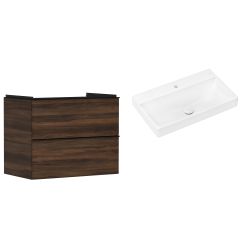 Set kast Hansgrohe Xelu Q 54030670, wastafel Hansgrohe Xelu Q 61020450