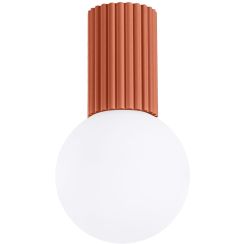Sollux Lighting Halo plafondlamp 1x8 W wit-rood SL.1728