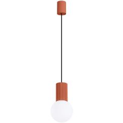 Sollux Lighting Halo hanglamp 1x8 W wit-rood SL.1729