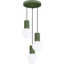 Sollux Lighting Halo hanglamp 3x8 W wit-groen SL.1725