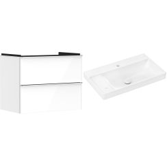 Set kast Hansgrohe Xelu Q 54027000, wastafel Hansgrohe Xelu Q 61031450