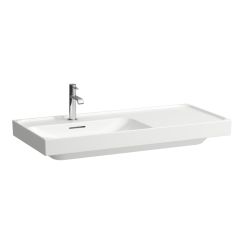 Laufen Meda wastafel 100x46 cm rechthoekig meubel wit glans H8171180001091