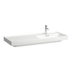 Laufen Meda wastafel 120x46 cm rechthoekig meubel wit glans H8171190001041