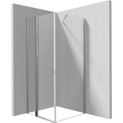 Deante Kerria Plus douchecabine 90x90 cm vierkant chroom glans/helder glas KKN0U09S09