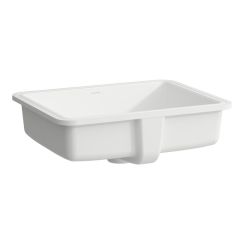 Laufen Savoy wastafel 44x33 cm rechthoekig onderblad wit mat H8189477571091