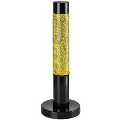 Rabalux Lavastic tafellamp 1x25 W zwart-doorzichtig-gouden 76029