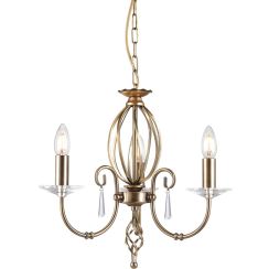Elstead Lighting Aegean hanglamp 3x60 W messing AG3-AGED-BRASS
