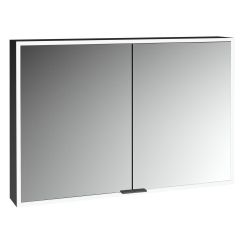 Kronenbach Cube 2.0 kast 100x17x70 cm met spiegel zwart KB100218MB