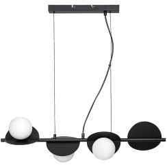 Rabalux Jules hanglamp 4x5 W wit-zwart 72225