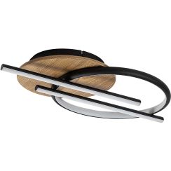 Rabalux Arash plafondlamp 3x40 W wit-zwart-hout 71404