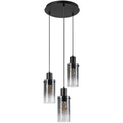 Rabalux Fumea hanglamp 3x60 W zwart-bedampt 72038