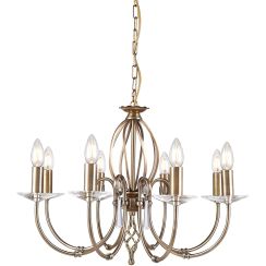 Elstead Lighting Aegean hanglamp x60 W messing AG8-AGED-BRASS
