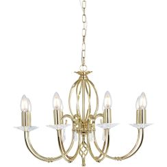 Elstead Lighting Aegean hanglamp x60 W messing AG8-POL-BRASS