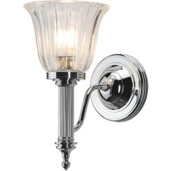 Elstead Lighting Carroll wandlamp 1x3 W chroom BATH-CARROLL1-PC