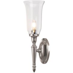 Elstead Lighting Dryden wandlamp 1x3 W nikkel BATH-DRYDEN2-PN