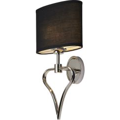 Elstead Lighting Falmouth wandlamp 2x3 W zwart-chroom BATH-FALMOUTH-PC