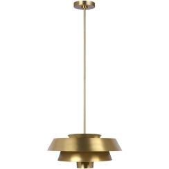 Elstead Lighting Brisbin hanglamp 1x60 W messing FE-BRISBIN-BB
