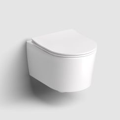 Clou InBe toiletpot met softclose toiletbril hangend zonder kraag wit mat IB/04.01141.20