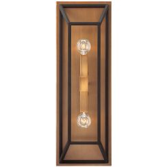 Elstead Lighting Fulton wandlamp 2x60 W messing-bruin HK-FULTON2