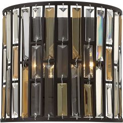 Elstead Lighting Gemma wandlamp 2x60 W doorzichtig-bruin HK-GEMMA2-A-VBZ