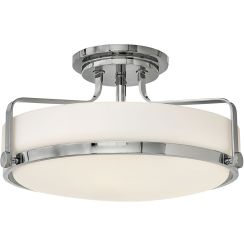 Elstead Lighting Harper plafondlamp 3x60 W wit-chroom HK-HARPER-SFM-CM