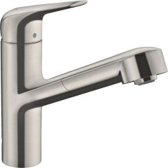 Hansgrohe Focus M42 keukenkraan staand roestvrij staal 71829800