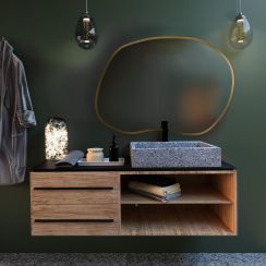 Baltica Design Tiny Border spiegel 80x57 cm gouden 5903003183457