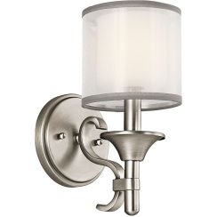Elstead Lighting Lacey wandlamp 1x40 W wit KL-LACEY1-AP
