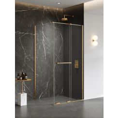 New Trendy Smart Gold Brushed douchecabine 100x90 cm gouden geborsteld/helder glas EXK-7561