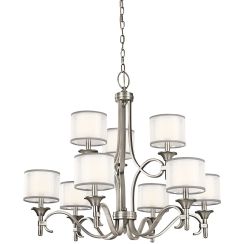 Elstead Lighting Lacey hanglamp x40 W wit KL-LACEY9-AP