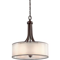 Elstead Lighting Lacey hanglamp 4x40 W bruin-crème KL-LACEY-P-L-MB