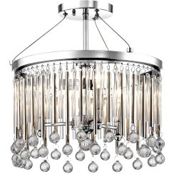 Elstead Lighting Piper plafondlamp 3x60 W chroom KL-PIPER-SF-PC