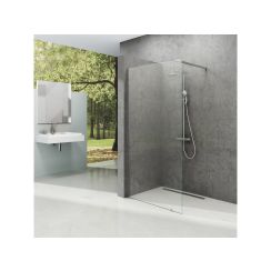 Ravak Walk-In Wall inloopdouchewand 130 cm aluminium glans/helder glas GW9WJ0C0SZ1