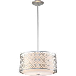 Elstead Lighting Ziggy hanglamp 2x60 W zilveren ZIGGY-2P-M-LS