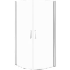 Cersanit Moduo douchecabine 90x90 cm halfrond chroom glans/helder glas S162-017