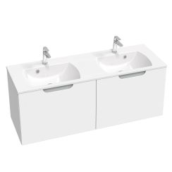 Ravak Classic II kast 130x45x47 cm hangend onder de wastafel wit-grijs X000001483