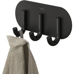 Tiger Classic handdoekhanger zwart 800743