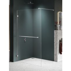 New Trendy Avexa Nickel Brushed inloopdouchewand 100 cm nikkel geborsteld/helder glas EXK-8731