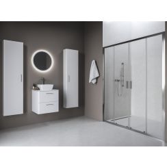 Ravak Blix II douchedeur 120 cm schuifbaar aluminium glans/helder glas 0YMG0C00Z1