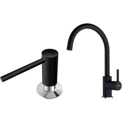 Set keukenkraan Franke Lina 115.0626.020, vloeistofdispenser Franke Comfort 119.0578.743