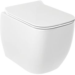 Kludi Resa C toiletpot hangend zonder kraag met vortexspoeling wit glans 28WCW0243