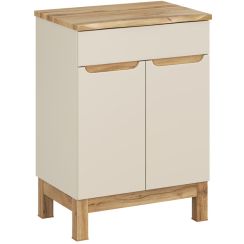 Set kast Comad Bali Cashmere BALI CASHMERE 82-60-46-2D, badkamerblad op kast Comad Nature Wotan NATURE WOTAN 89-60-46 M