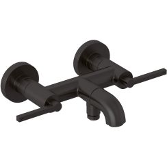 Kludi Nova Fonte Puristic bad- en douchekraan wand zwart 20540N215