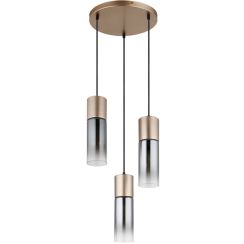 Globo Lighting Annika hanglamp 3x25 W bedampt-gouden 21000-3HCA