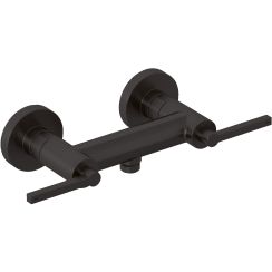 Kludi Nova Fonte Puristic douchekraan wand zwart 20710N215