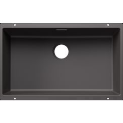 Blanco Subline 700-U spoelbak van graniet 70x40 cm grijs/grafiet/onyx 527806