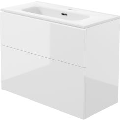 Deante Prizma wastafel met kast 80 cm wit ST6U8U6U8M