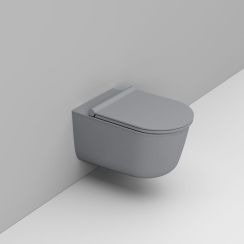 Ceramica Dolomite Mayka toiletpot hangend zonder kraag grijs D482545