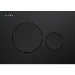 Laufen Ineo Moon spoelknop voor het toilet zwart H9001147160001